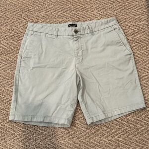Saks Fifth Avenue Gray Flat Front Shorts